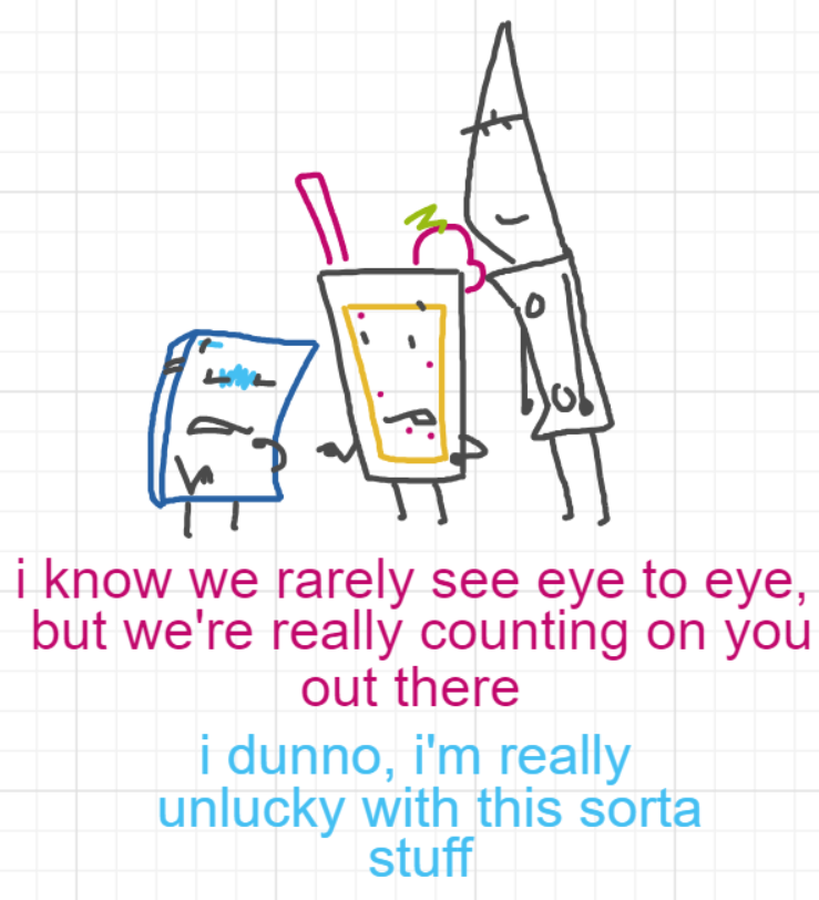 A panel from Ready Oar Knot, episode three of the Board Boards object show by Furretwalk/WalkingFurret.